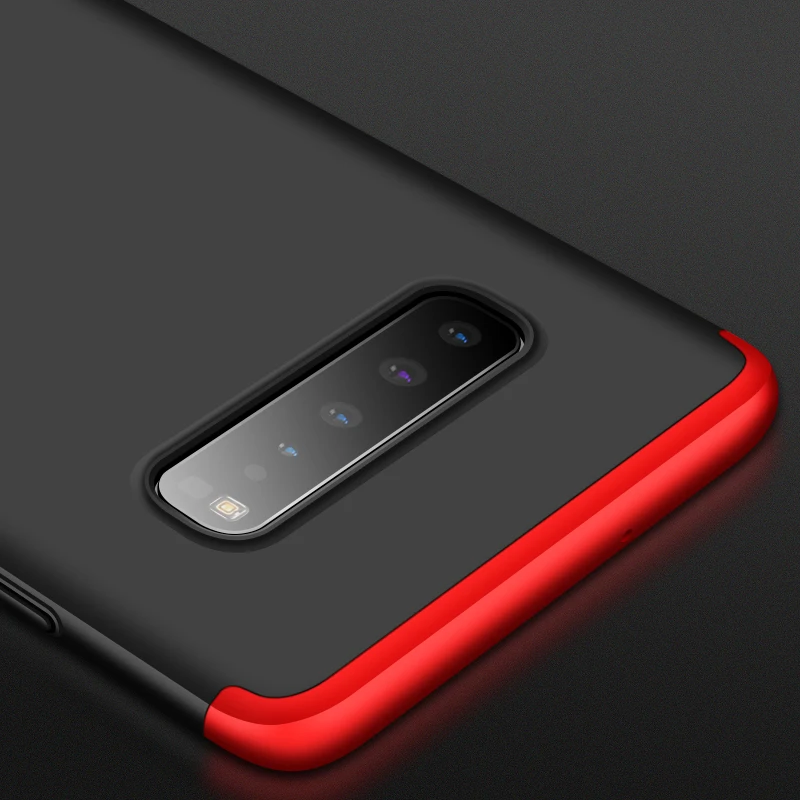 360 Full Protection Case For Samsung S10 5G Luxury Matte Hard PC Shockproof Cover Galaxy Plus S10e S10plus Bag | Мобильные телефоны
