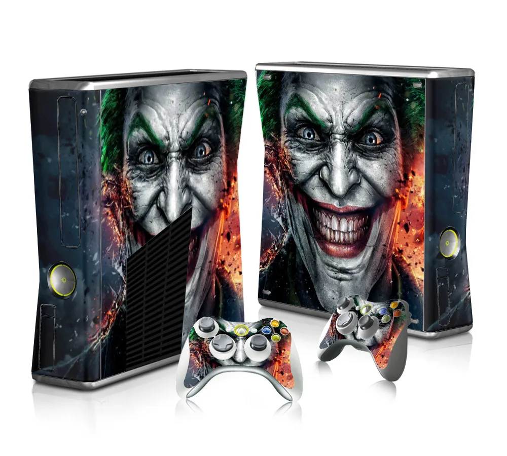 Протектор для игры, Виниловая наклейка для microsoft Xbox 360, тонкая и 2 контроллера, наклейки для x box 360 консоли