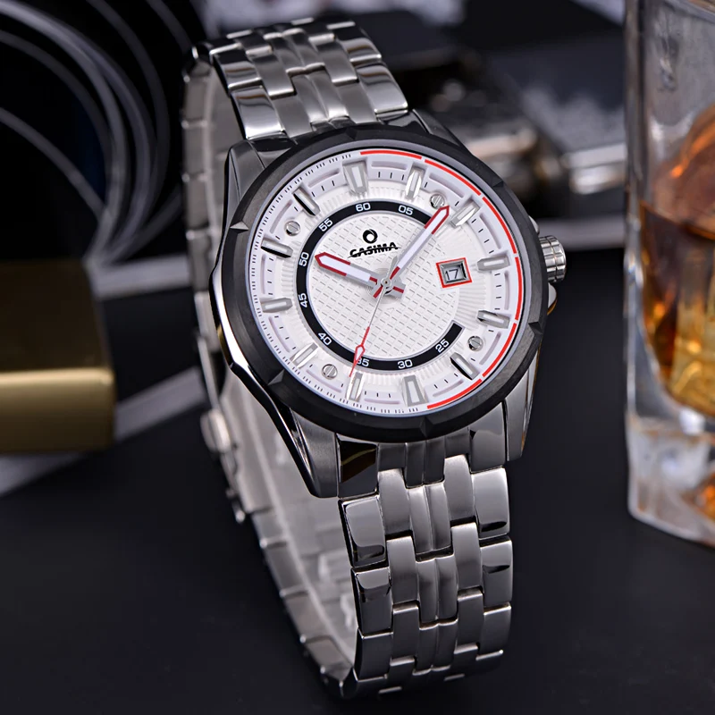 Брендовые модные мужские часы повседневные светящиеся спортивные