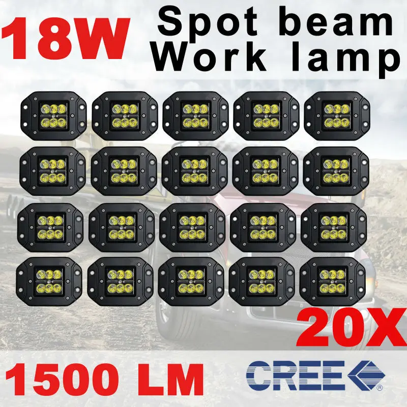 Tkeapl THTMH 20x18 Вт точечный луч светодиодный рабочий свет внедорожная лампа для