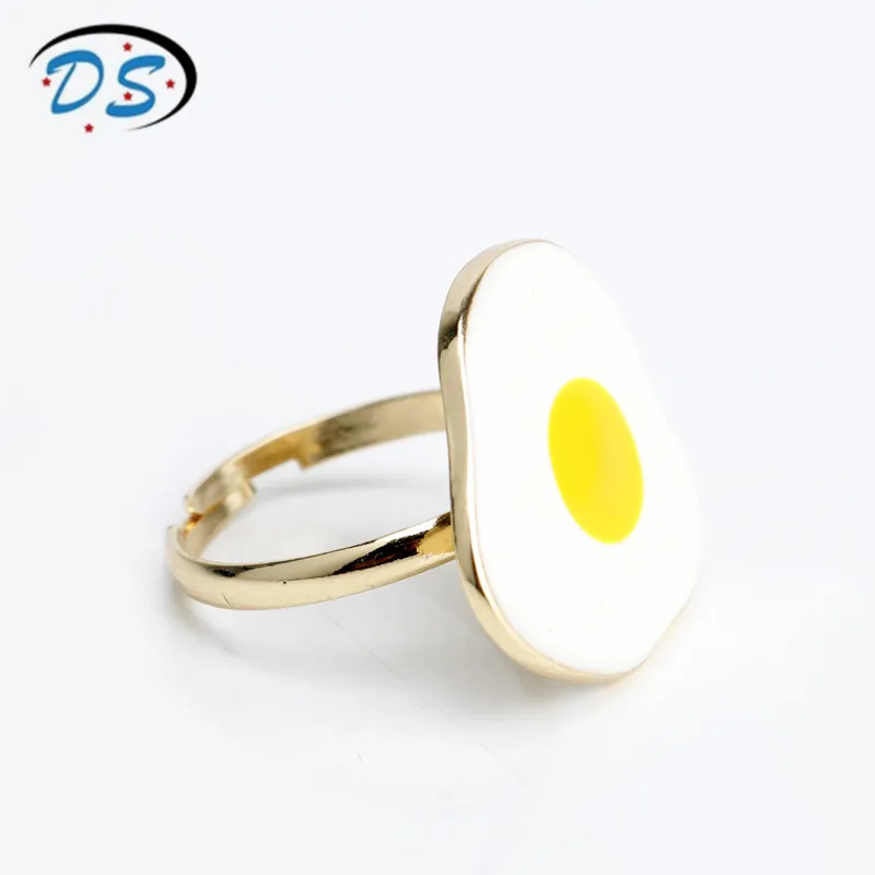 Креативные аксессуары кольца в форме яичного омлета для женщин и девушек