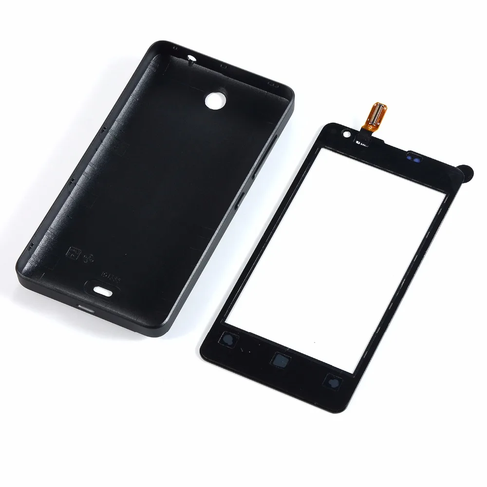 Для Microsoft Nokia Lumia 430 N430 сенсорный экран дигитайзер панель Стекло + Корпус батарея