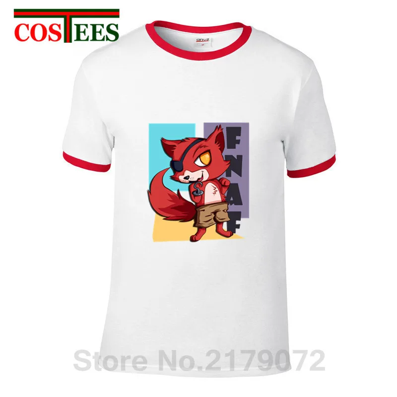 Мужские футболки Foxy FNAF Freddy новая летняя футболка в стиле хип хоп плюшевая с