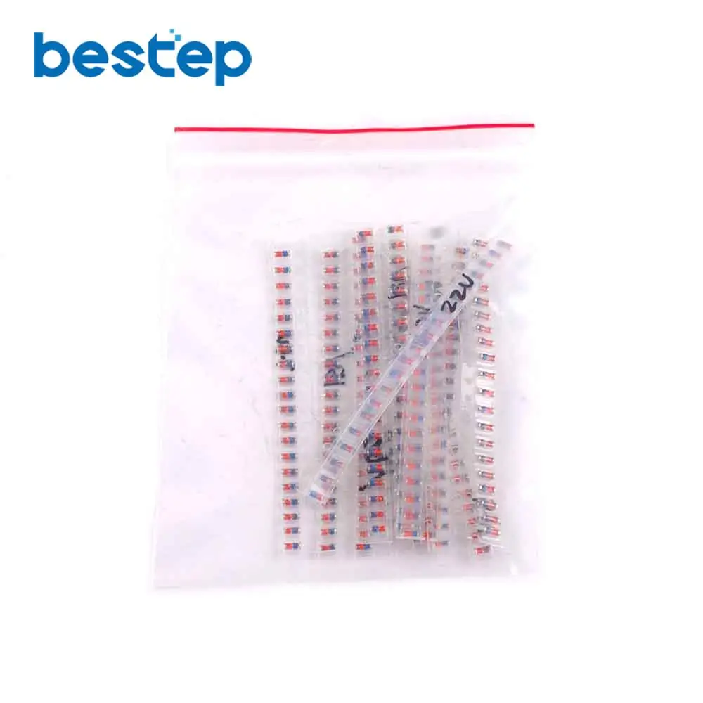 280 шт. 14 видов каждый 20 Диод Зенера SMD 1206 LL34 1/2 Вт 0 5 2 в 3 В 9 4 7 1 и т. Д.|smd zener diode|zener diode1206