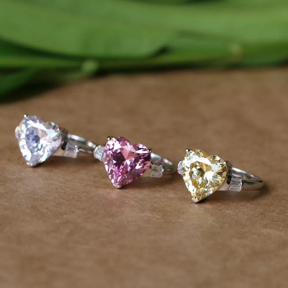 Женское кольцо из серебра 925 пробы с покрытием белого золота 18 пробы|white gold|18k white