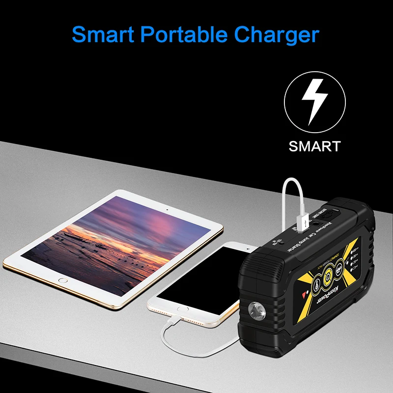 Keen power bank 12 В в 600A/900A Универсальный автомобильный аккумулятор бустер Buster