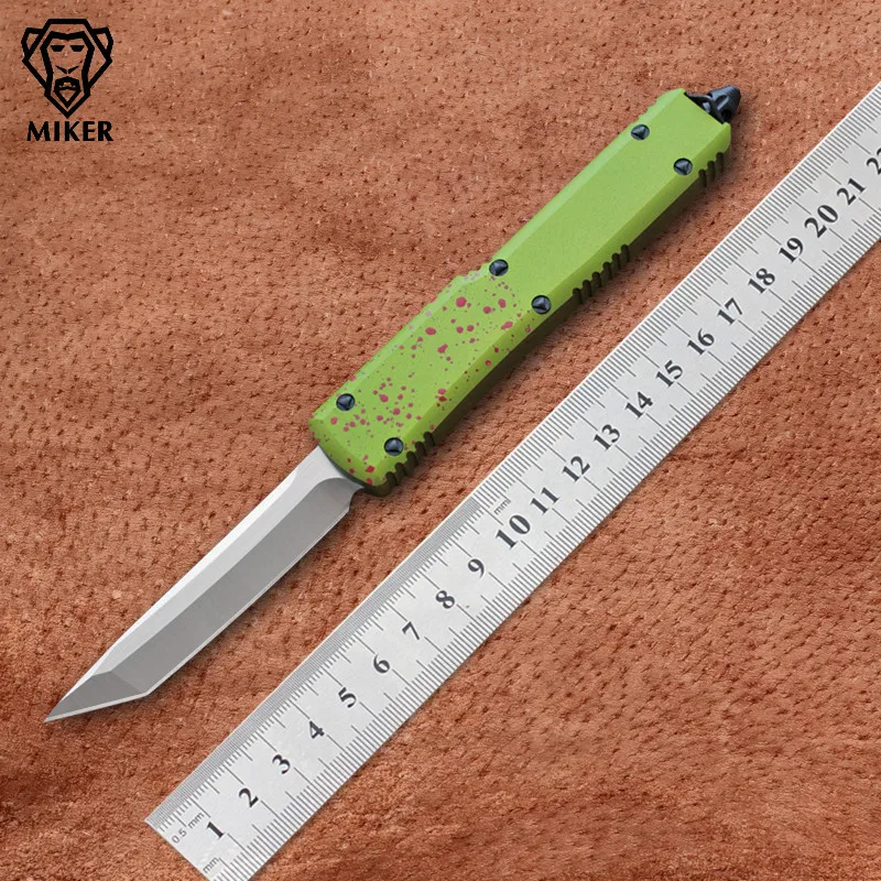 Лезвие ножа MIKER: 7CR17 Ручка: 6061 t6алюминий (CNC). Кемпинг выживания на открытом воздухе