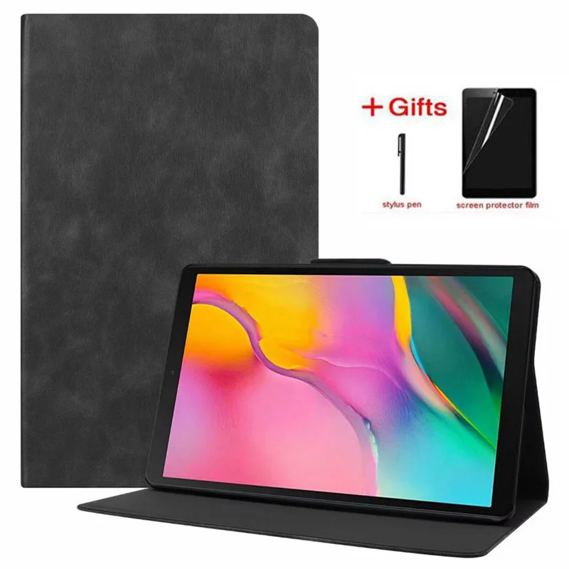 

Retro Magnetic Leather Case for Samsung Galaxy Tab A 10.1 2019 SM-T510 SM-T515 cover for Samsung Tab A 10.1 2019 Case +Film+pen