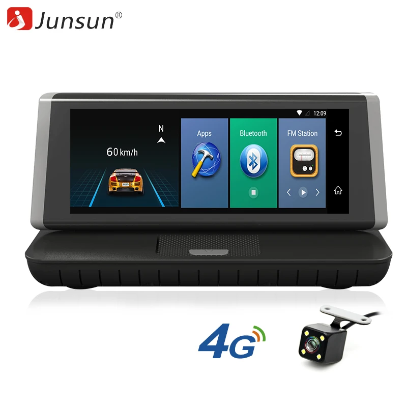 Junsun E35 автомобиля GPS навигации Android 5.1 ADAS 4 г Bluetooth dvr заднего вида Камера FM 8 дюймов