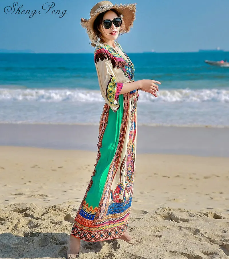 Хиппи в богемном стиле хиппи платье с мексиканской вышивкой шикарные платья бохо