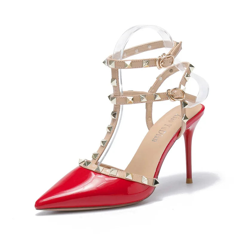 2019 г. новые женские туфли на шпильке в европейском и американском стиле с