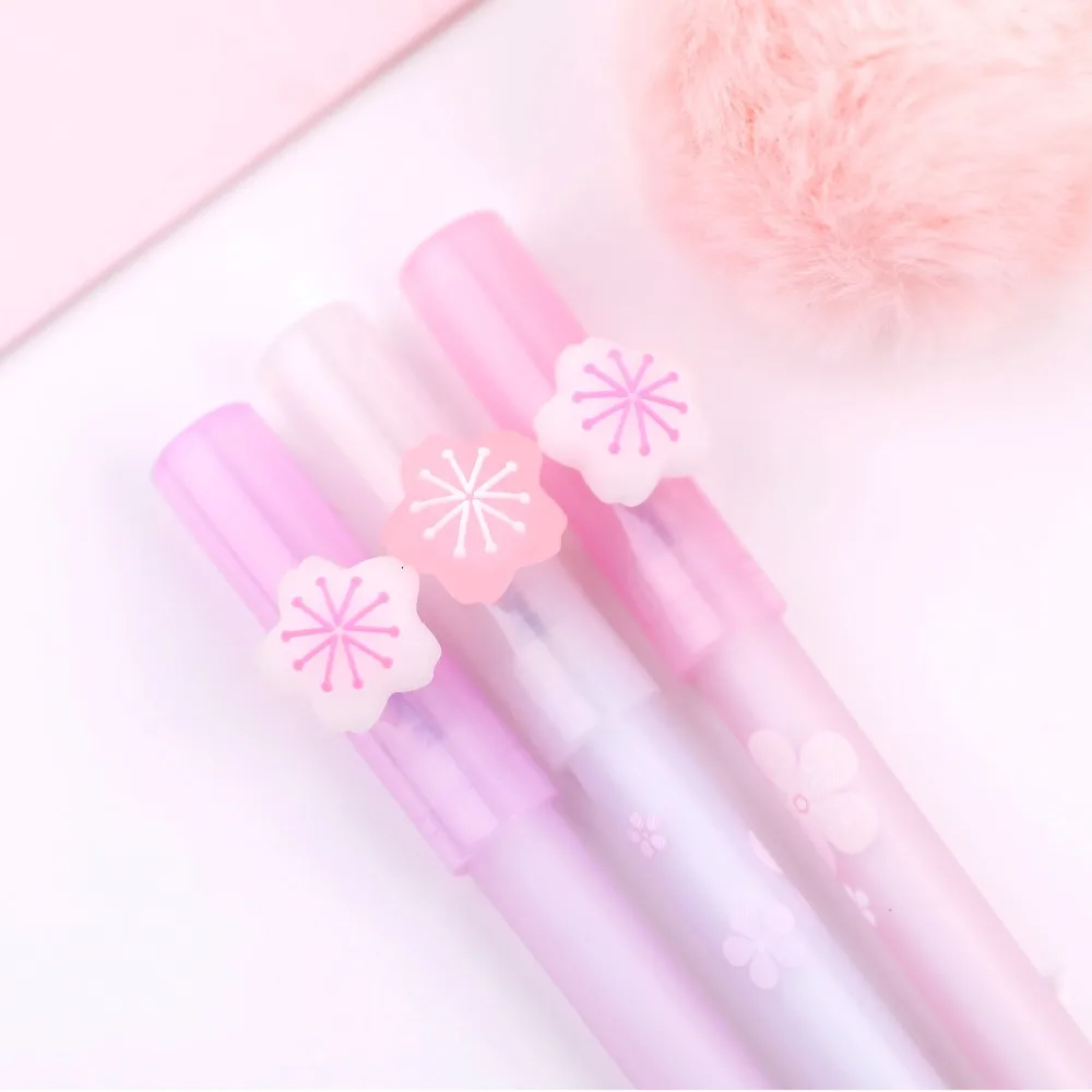 Гелевая ручка Sakura 3 шт./лот милые ручки 0 5 мм с голубыми чернилами нейтральные для