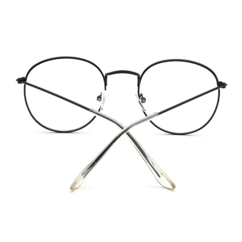 Очки женские в металлической оправе с прозрачными линзами|Женские