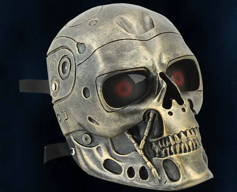 Смола скелет косплей с маской для лица костюм реквизит Новинка CS Терминатор