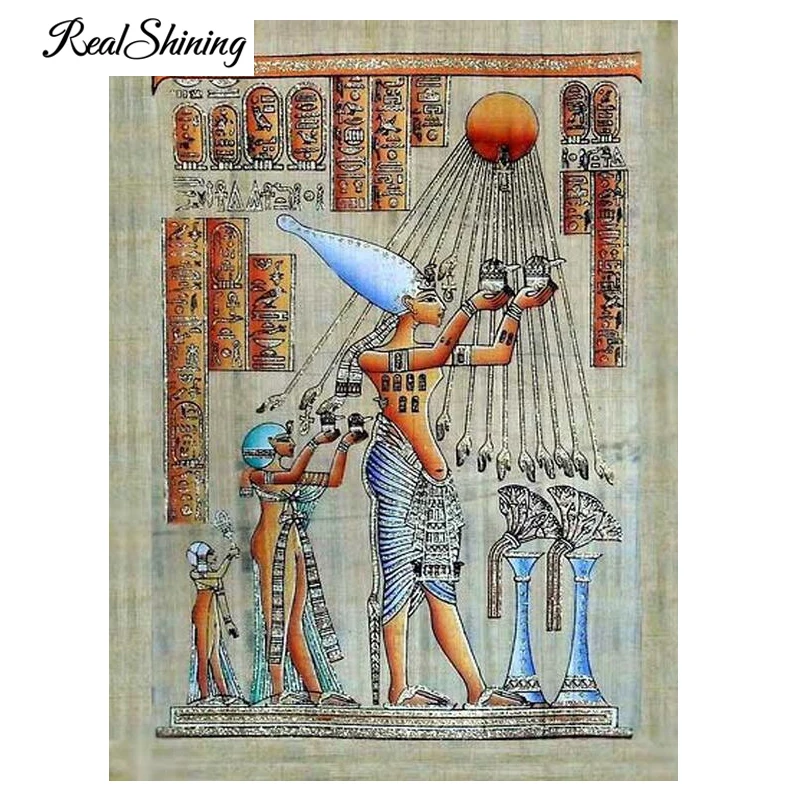 

Drop shipping round Diamond Painting Hieroglyphs Egypt Queen square Rhinestones Cross Stitch,Embroidery Diamond Home Art FS4629