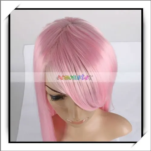 Free Shipping Fashion Long Pink Straight Cosplay Hair Wig Brand new and high quality H00047 |