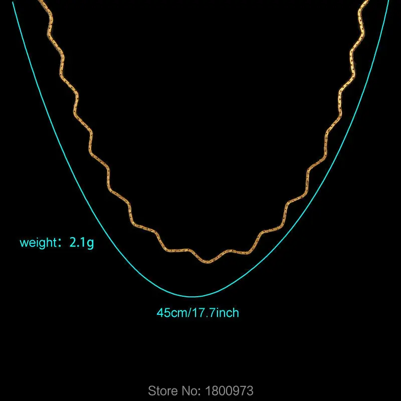 Новое винтажное ожерелье с изгибами подарок для женщин и девочек. Золотая витая