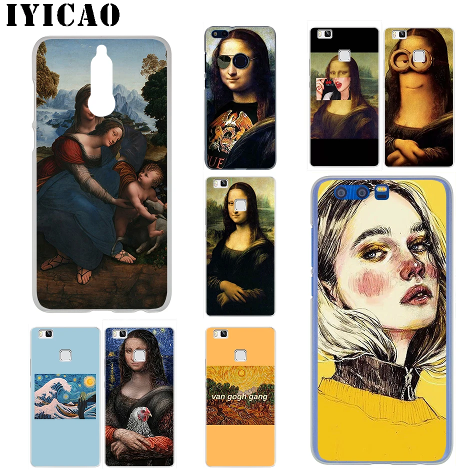 IYICAO Ван Гог Мона Лиза Картина для huawei mate 20 10 30 Lite Pro Y9 2019 Y7 Y6 Prime 2018 2017 чехол