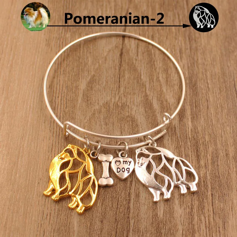 Новинка модный браслет с животными браслеты надписью Померанская собака милые