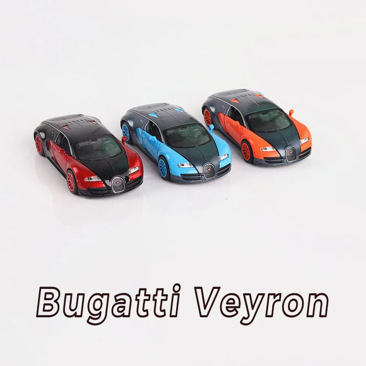 Bugatti Veyron гоночный сплав автомобиль три цвета моделирование Acousto-оптические транспортные средства 1:32 Matal модель автомобиля Детские классические автомобили игрушки