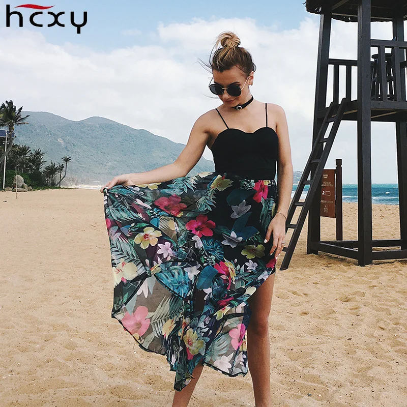 Спинки пикантные длинные летнее платье Для женщин без бретелек Пляж Boho Высокая