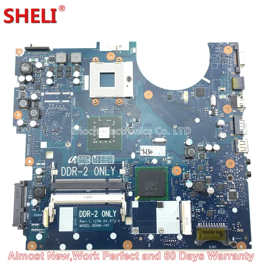 Шели BA92 05711A 05711B материнская плата для ноутбука samsung NP R522 R520 BONN INT BA41 01039A основная