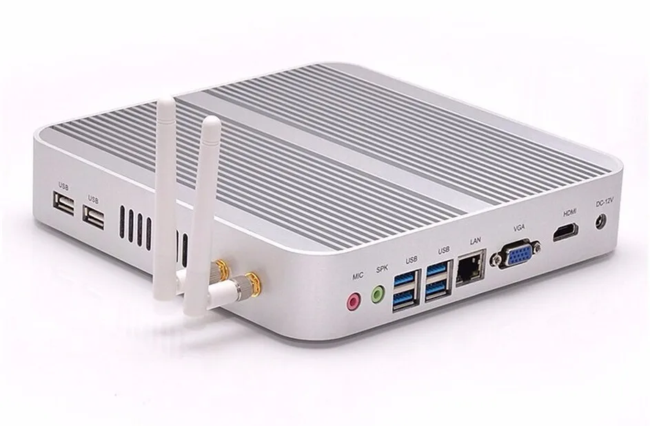 EGLOBAL Core i5 4200U/i3 5005U/i3 4010U Безвентиляторный Mini PC Настольный Компьютер Nettop HTPC HD 300 М wi fi