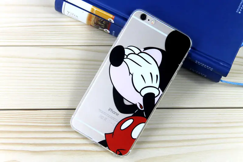 Новая мышь утка мультфильм окрашенные pattern ультра тонкий мягкие TPU Телефон чехол