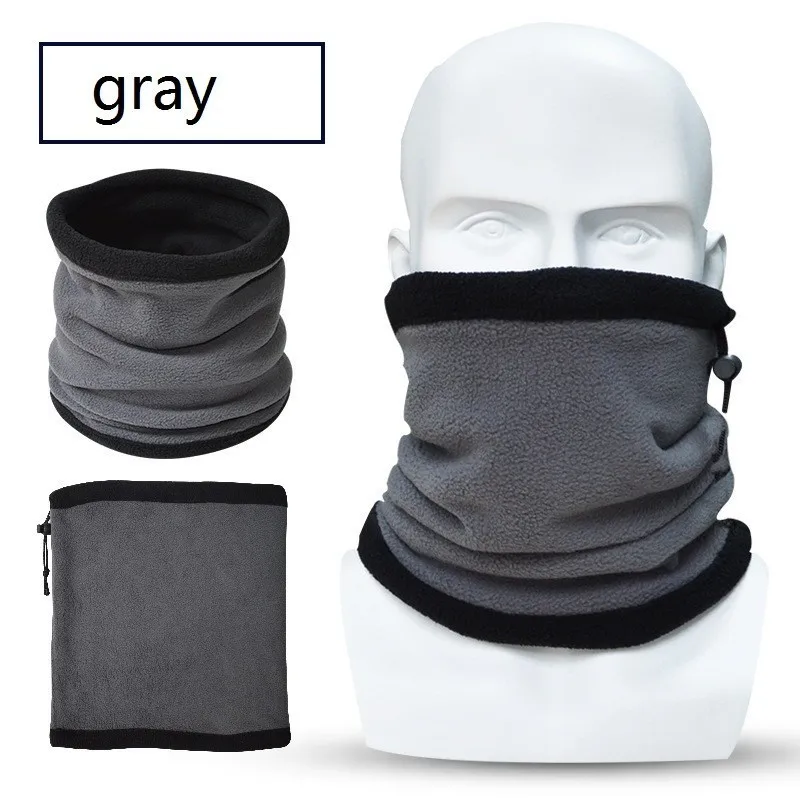 gray Модный мужской зимний шарф, кольцо, женские вязаные шарфы для мужчин, снуд, шейный платок, снуд, деформационный воротник, теплые мужские мягкие флисовые шарфы - Цвет: gray