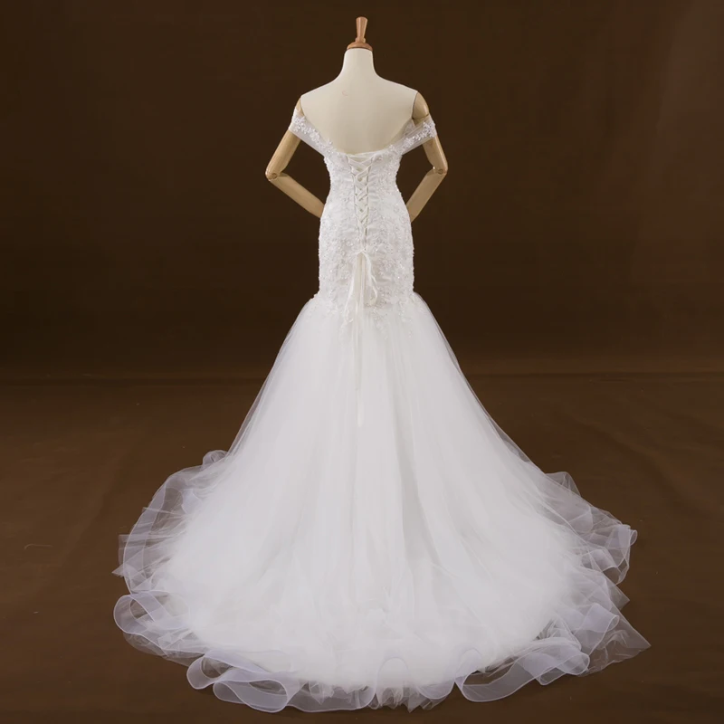 

free shipping vestido de noiva mermaid wedding dress 2017 new custom make plus sizes