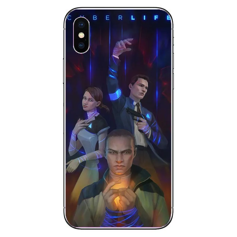 Detroit Been Human Android RK800 Connor Kara Мягкие силиконовые чехлы для телефонов iphone MAX XR 8 8Plus 7 7Plus