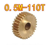 2pieceslot 0 5m 110teeth copper mold small modulus spur gear diameter56mm hole d5mm