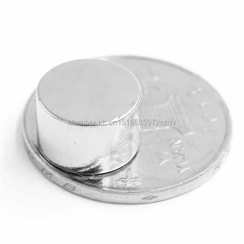 

100pcs Strong Round Dia 12mm x 8mm N35 Rare Earth Neodymium Magnet Art Craft Fridge 12x8mm