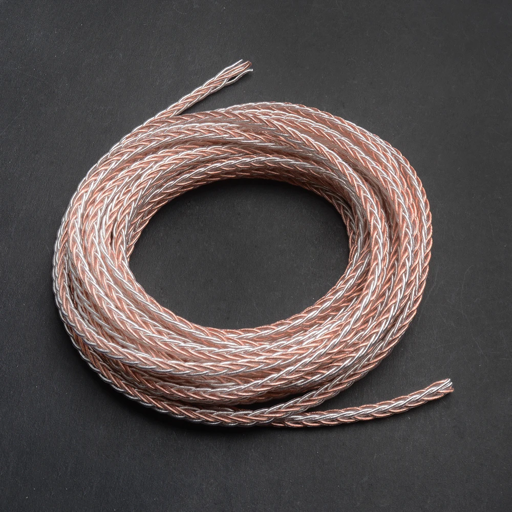 

OKCSC 5m 152 Core Hifi DIY Audio Wire Copper and Silver For Headphone Replace Repair Replacement Cable Upgrade Cables