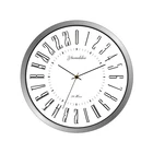 Часы настенные круглые с 24-часовым циферблатом, современные декоративные украшения для гостиной, 12 дюймов, ступенчатый металл