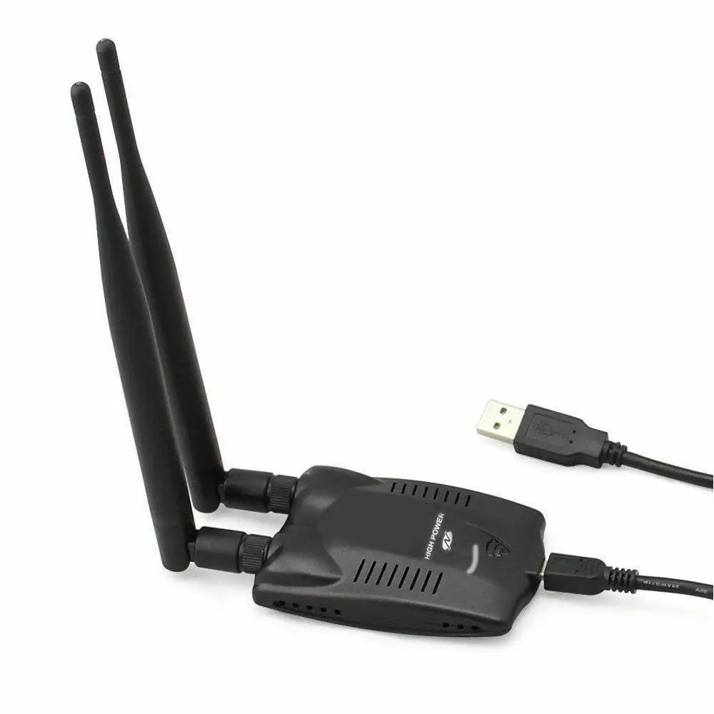 3000 МВт высокомощный сигнал USB беспроводной Wi Fi адаптер 2 антенны 802.11bgn 150