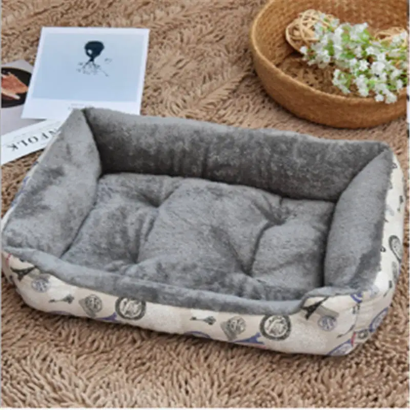 Питомец большая собака Bed мягкого флиса Теплый кот кровати многофункциональный
