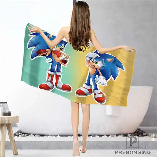 Face or Bath Towel На заказ sonic-the-hedgehog тряпка для ванной комнаты полотенце s лицо/банное полотенце для душа s Размер 33x74 см/72x143 см#18-12-16-03-101 - Цвет: Face or Bath Towel