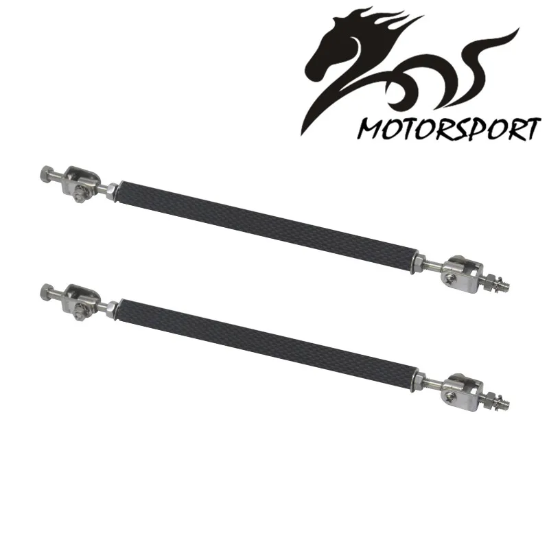 Универсальный Регулируемый гоночный бампер из углеродного волокна сплиттер для