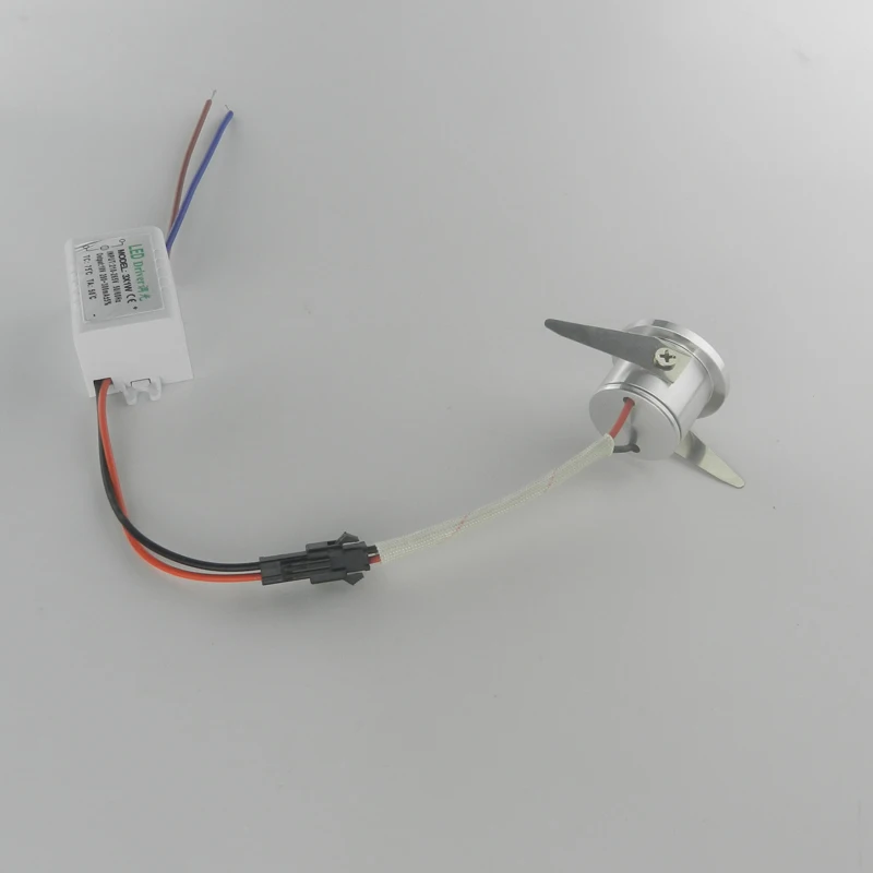 1 шт./лот 3 Вт Мини светодиодный светильник для шкафа AC85-265V Светодиодный точечный