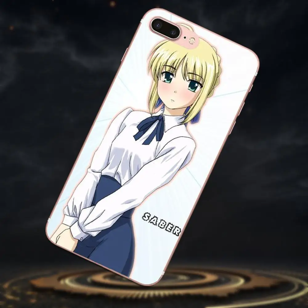 Мягкий ТПУ Модный Оригинальный аниме Fate Stay Night Saber для Galaxy J1 J2 J3 J330 J4 J5 J6 J7 J730 J8 2015 2016