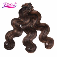 lydia body wave hair extension yaki body 16 26 weft hair ombre color 1 bundle synthetic hair weave for women hair bundles