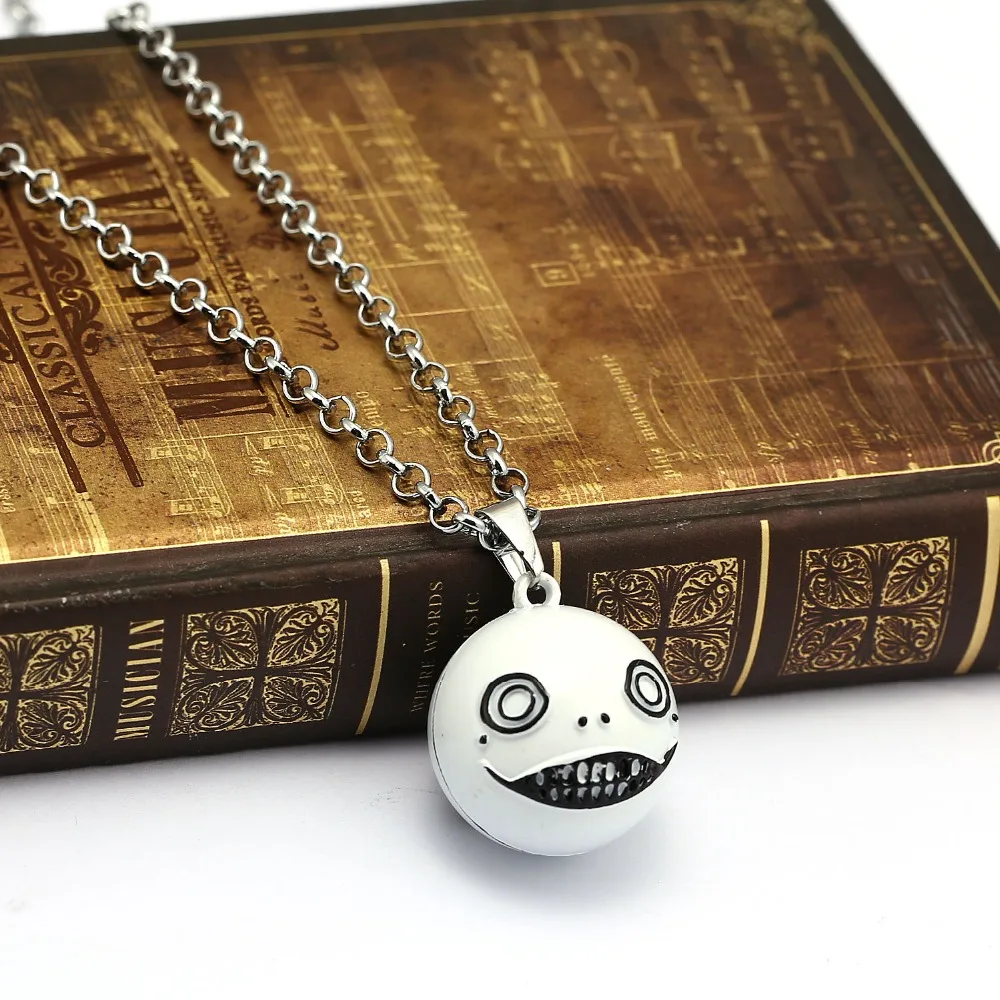 J Store Game NieR Automata силиконовое ожерелье с твердым лицом и шариком Эмил тип в