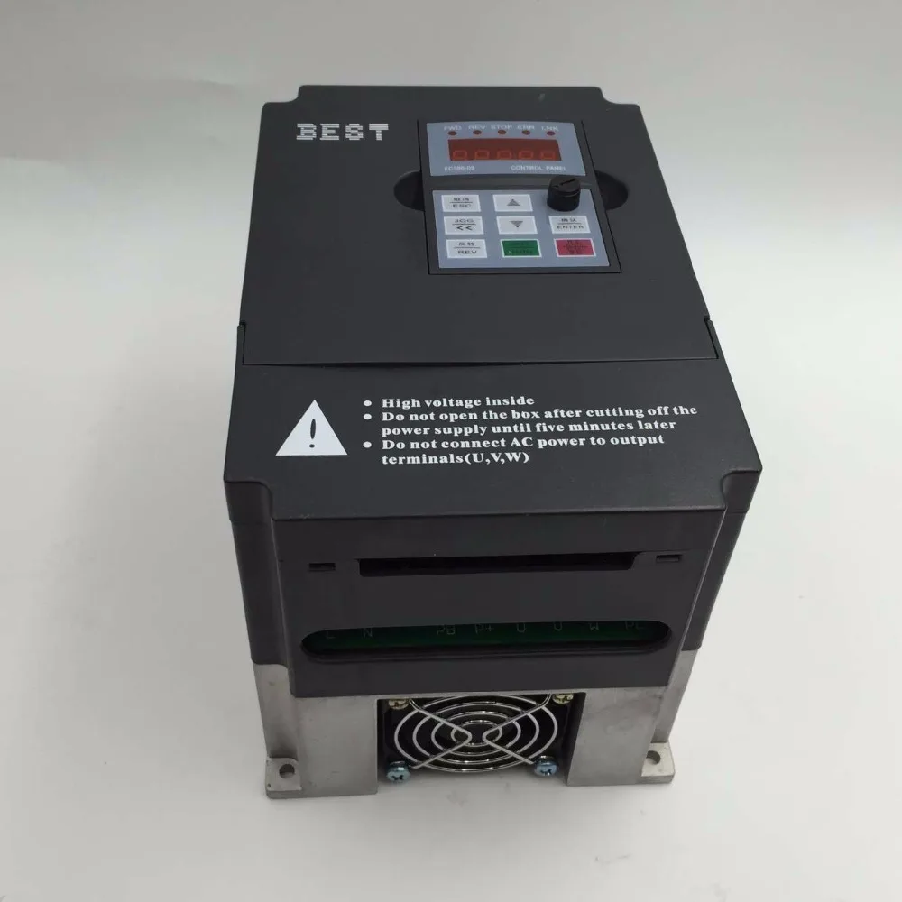 VFD инвертор 3kw 4HP 3 фазный 380V 0 1000Hz 8.0A для привода кВт Шпиндельный двигатель
