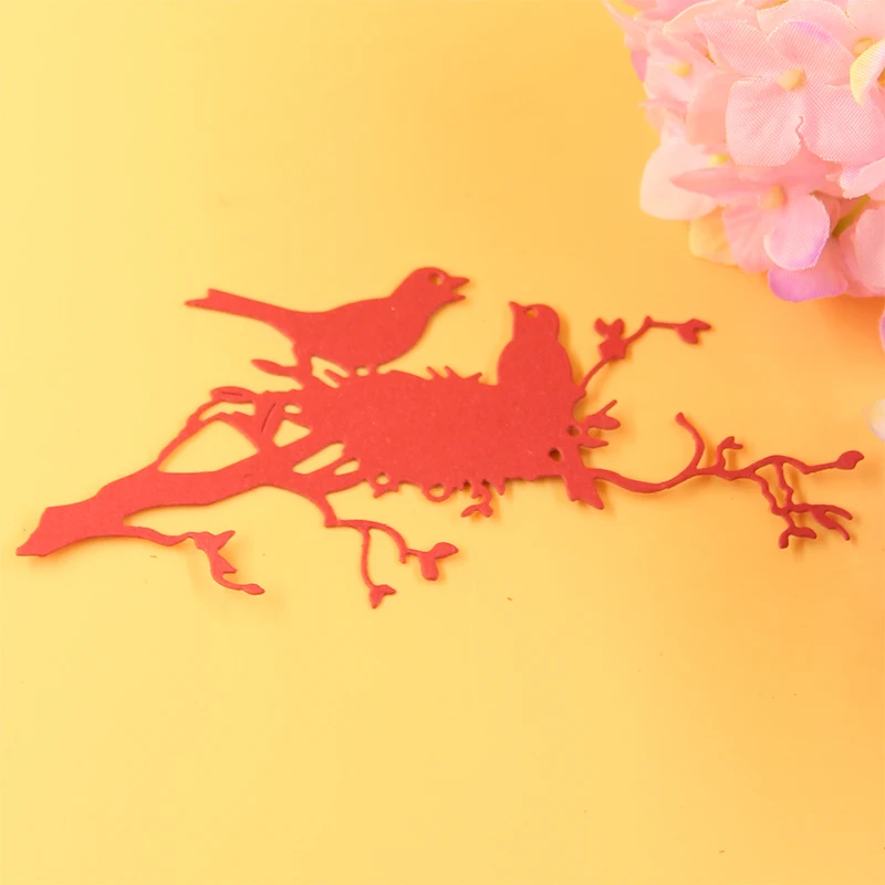 YLCD085 металлические Вырубные штампы с изображением играющих птиц для