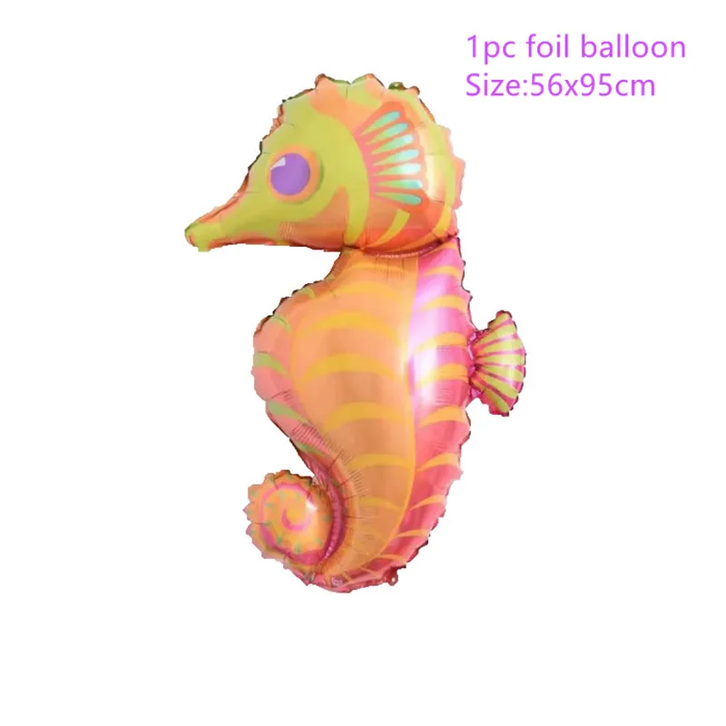 Большая рыба Лобстер осьминог шары из фольги Акула украшения для дня рождения