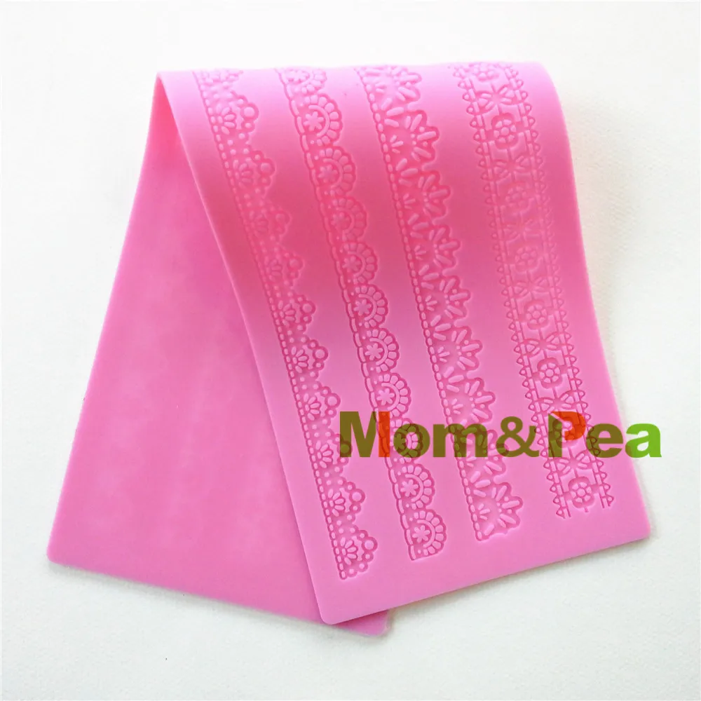 Бесплатная доставка силиконовая кружевная форма Mom & Pea GX152 большого размера