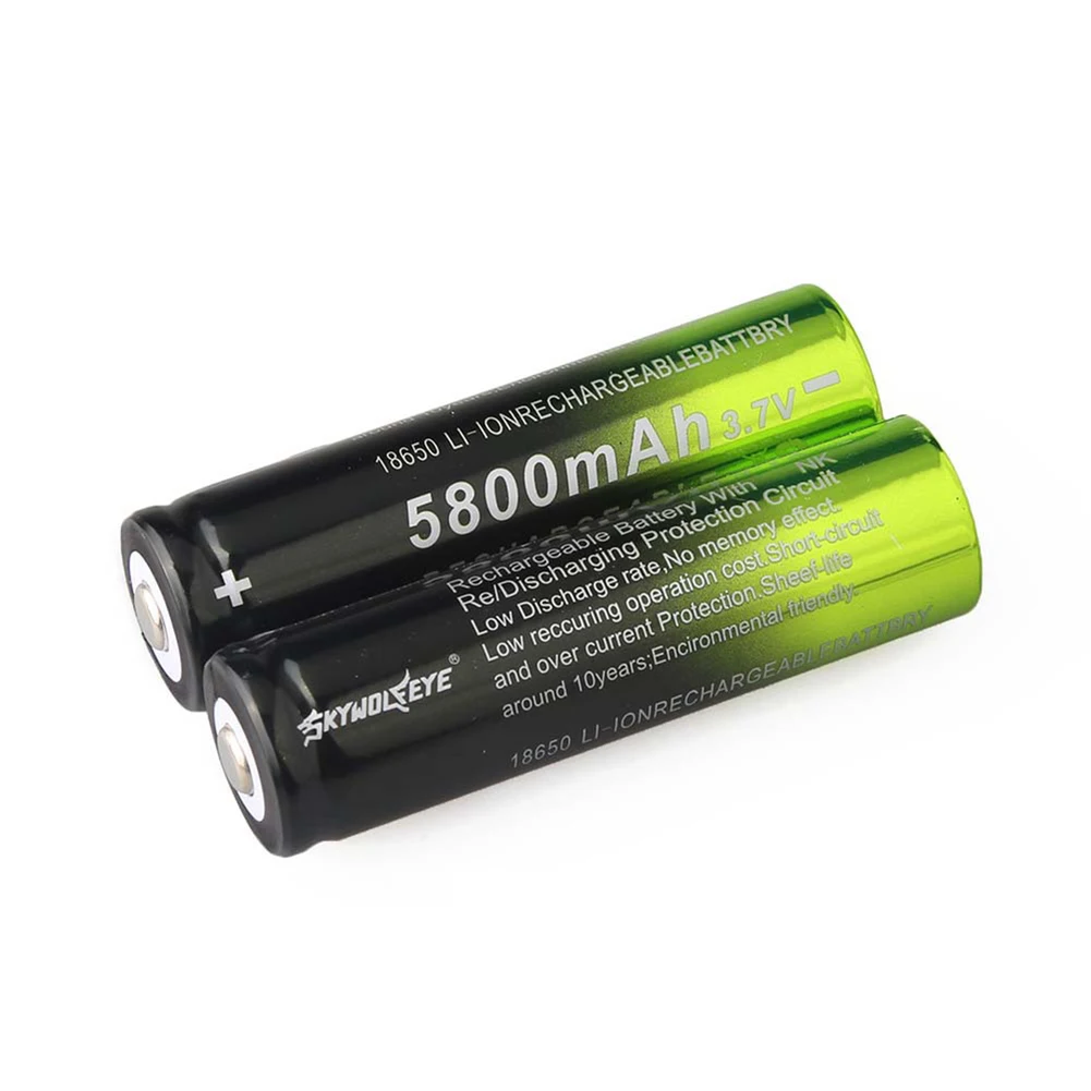 18650 перезаряжаемая батарея 3,7 V Li-Ion 5800mAh батарея для светодиодный фонарь