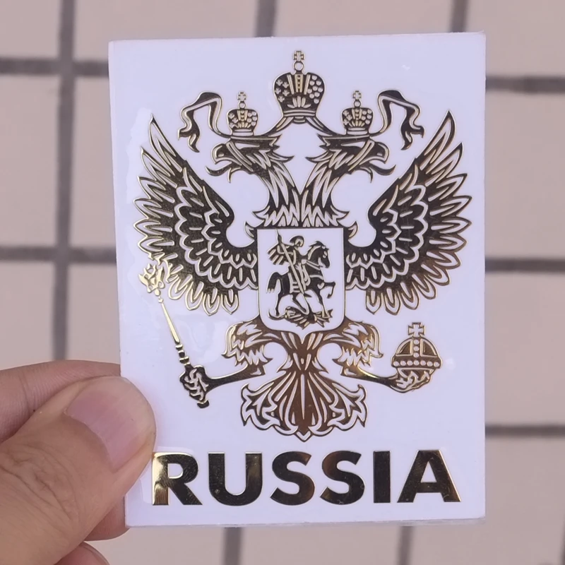 Three Ratels MT 020 #80*60мм 1 2 шт. Герб России двуглавый орел Крутые никель металлические