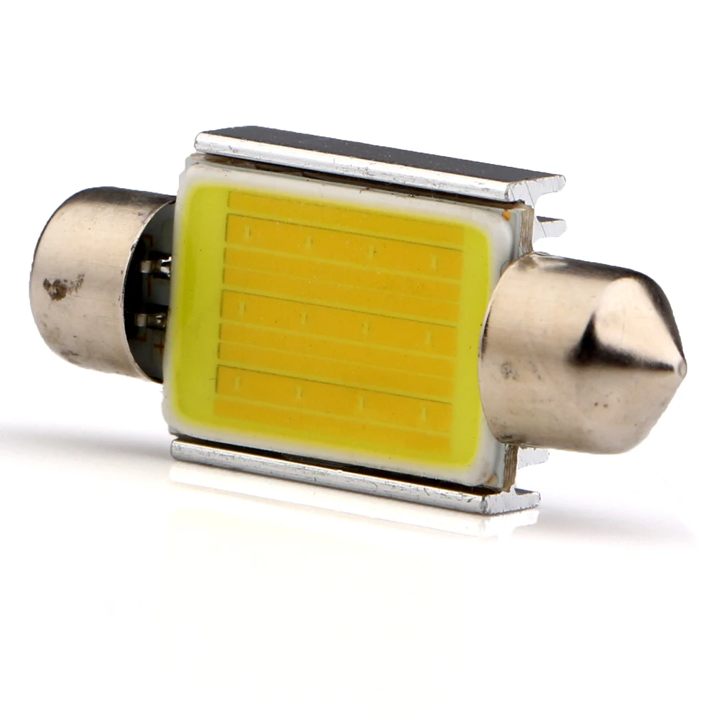 YM E Bright 100 шт. 36 мм C5W Led CAN шина COB 12 SMD безошибочные фестоны лампы для чтения